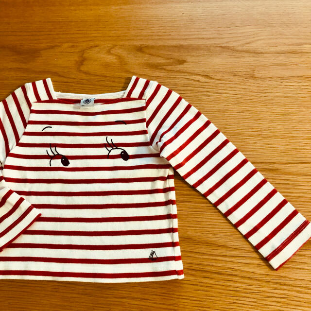 PETIT BATEAU(プチバトー)の★Mina様★プチバトー　マリニエール　長袖カットソー　3ans  キッズ/ベビー/マタニティのキッズ服女の子用(90cm~)(Tシャツ/カットソー)の商品写真