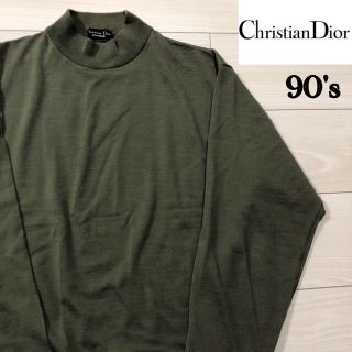 クリスチャンディオール(Christian Dior)の90s Christian Dior ハイゲージ　ハイネック　ウール　ニット　L(ニット/セーター)