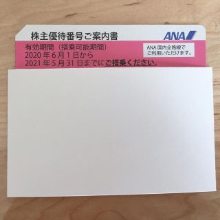 エーエヌエー(ゼンニッポンクウユ)(ANA(全日本空輸))のANA株主優待券　1枚　※未使用ですが、登録用パスワードを削っています(その他)