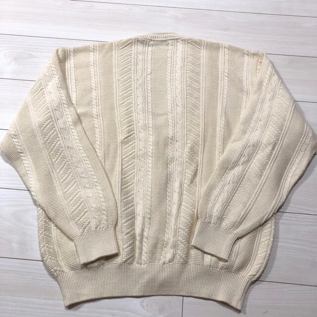 Christian Dior - 90s Christian Dior コットン ケーブル カーディガン