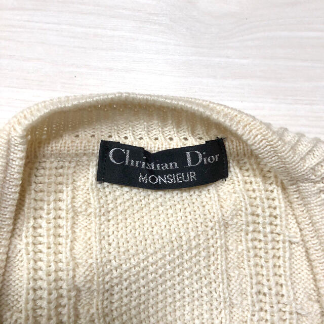 Christian Dior - 90s Christian Dior コットン ケーブル カーディガン
