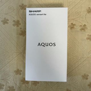 AQUOS sense4 lite ブラック(スマートフォン本体)