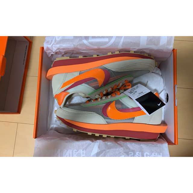 CLOT×SACAI NIKE LD WAFFLE ORANGE BLAZE