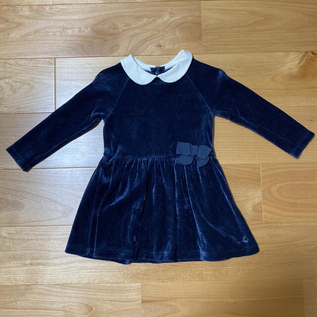 PETIT BATEAU(プチバトー)の【はる様専用】プチバトー　ワンピース　24m/86cm キッズ/ベビー/マタニティのベビー服(~85cm)(ワンピース)の商品写真