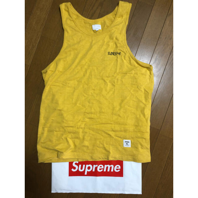 supreme タンクトップ　Tank Top シュプリーム  黄色　イエロー