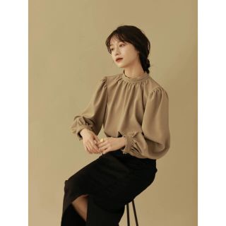 L'or Volume Gather Blouse Greige(シャツ/ブラウス(長袖/七分))