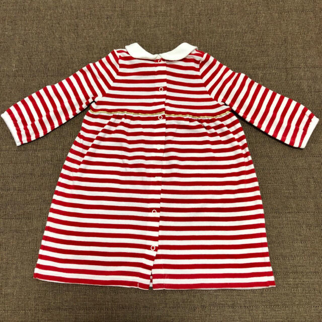 PETIT BATEAU(プチバトー)の美品♡プチバトー　ワンピース　12m キッズ/ベビー/マタニティのベビー服(~85cm)(ワンピース)の商品写真