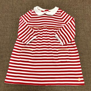 プチバトー(PETIT BATEAU)の美品♡プチバトー　ワンピース　12m(ワンピース)