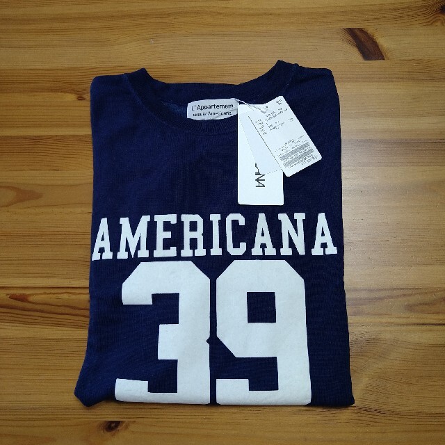 L'Appartement DEUXIEME CLASSE(アパルトモンドゥーズィエムクラス)のL'Appartement【Americana】Football T-sh レディースのトップス(カットソー(長袖/七分))の商品写真