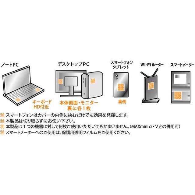 2枚セット】電磁波ブロッカー MAX mini 5G 電磁波対策