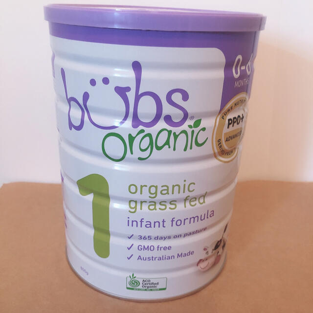 bubs organic バブス オーガニック粉ミルク ステップ1グラスフェッド