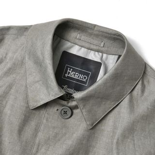 HERNO - 正規品☆ ヘルノHERNO リネン レインコート ゴアテックス