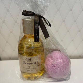 サボン(SABON)のSABON　シャワーオイル　ホワイトティー＆バスボール　セット(ボディソープ/石鹸)