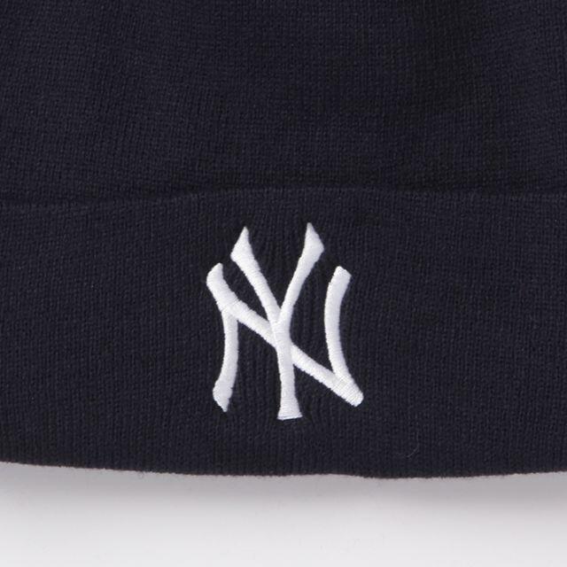 NEW ERA(ニューエラー)の【新品】47BRAND NY ヤンキース ニット帽 紺 ニューヨーク メンズの帽子(ニット帽/ビーニー)の商品写真