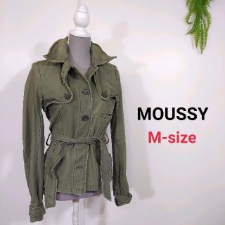 マウジー(moussy)のMOUSSY ダメージ加工・ミリタリージャケット・グリーンカーキ 79456(ミリタリージャケット)