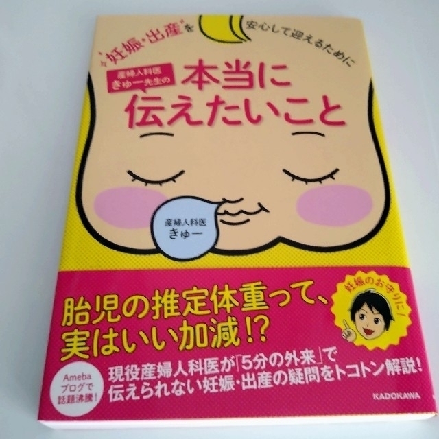 角川書店(カドカワショテン)の妊娠・出産を安心して迎えるために産婦人科医きゅ－先生の本当に伝えたいこと エンタメ/ホビーの雑誌(結婚/出産/子育て)の商品写真