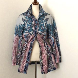 エトロ(ETRO)のエトロ/総柄・ペイズリー・ナイロン・ジップ・ブルゾン・パーカー・ジャケット(ナイロンジャケット)