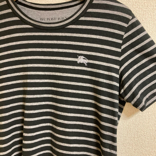 BURBERRY BLACK LABEL(バーバリーブラックレーベル)のBURBERRY BLACK LABEL 半袖カットソー/ボーダー柄Tシャツ メンズのトップス(Tシャツ/カットソー(半袖/袖なし))の商品写真