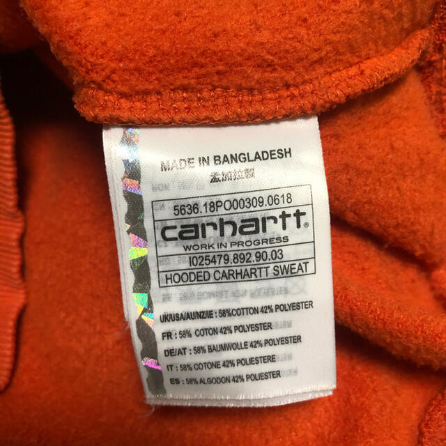 carhartt(カーハート)のcarhartt wip パーカー メンズのトップス(パーカー)の商品写真