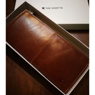 ザショップティーケー(THE SHOP TK)のTHE SHOP TK　新品　メンズ　レザーウォレット(Lブラウン長)(長財布)