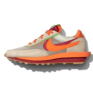 ナイキ(NIKE)のCLOT × SACAI × NIKE LD WAFFLE ORANGE (スニーカー)