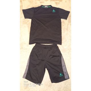 ルコックスポルティフ(le coq sportif)のle coq sportif　 半袖Tシャツ　短パン　セット　ブラック(ランニング/ジョギング)