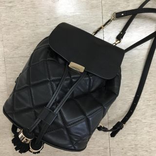 ザラ(ZARA)の未使用ZARAザラキルティングゴールドチェーンリュックバックパックボディバッグ(リュック/バックパック)