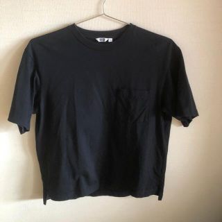 ユニクロ(UNIQLO)のユニクロ　UNIQLO 黒Tシャツ　メンズ　L(Tシャツ/カットソー(半袖/袖なし))