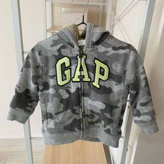 ベビーギャップ(babyGAP)のbabyGAP * GAPロゴ 裏ボアパーカー(パーカー)