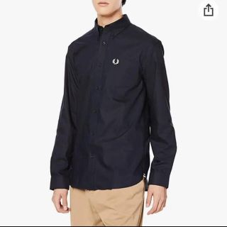 フレッドペリー(FRED PERRY)のフレッドペリー　オックスフォード シャツ m8501 ネイビー Lサイズ 未使用(シャツ)