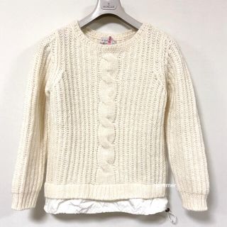 モンクレール(MONCLER)の国内正規品　美品　モンクレール　アルパカ　ニット　セーター　クルーネック　S！(ニット/セーター)