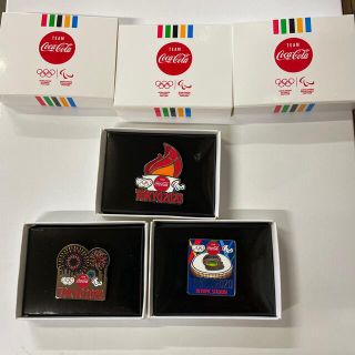 コカコーラ(コカ・コーラ)のコカコーラ　コークオン　ピンバッチ　3点セット(バッジ/ピンバッジ)