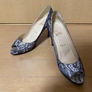 クリスチャンルブタン(Christian Louboutin)のルブタン　パンプス　37.5    レース(ハイヒール/パンプス)