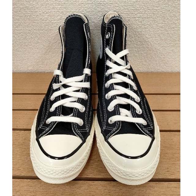 CONVERSE(コンバース)の【新品・未使用】コンバース チャックテイラー 三ツ星ハイカット黒 27cm メンズの靴/シューズ(スニーカー)の商品写真