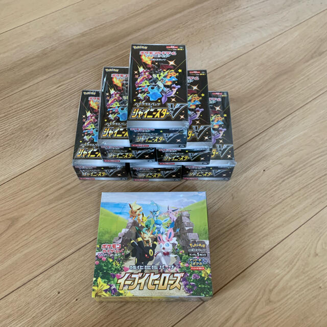 ポケモンカード シャイニースターV 6BOX イーブイヒーローズ 1BOX ...