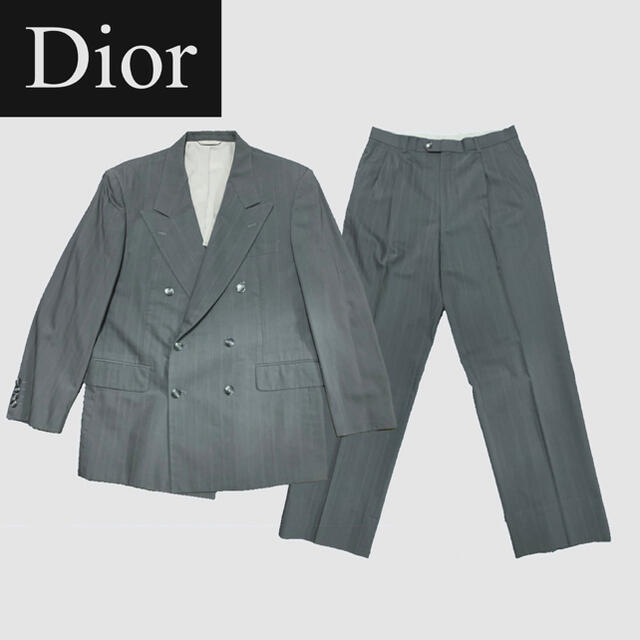 Dior クリスチャンディオール ダブルスーツ セットアップ ブルー