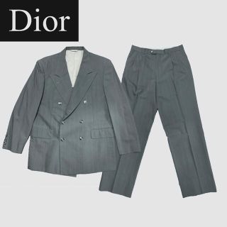 Christian Dior ダブルスーツセットアップ M CDロゴ金属ボタン