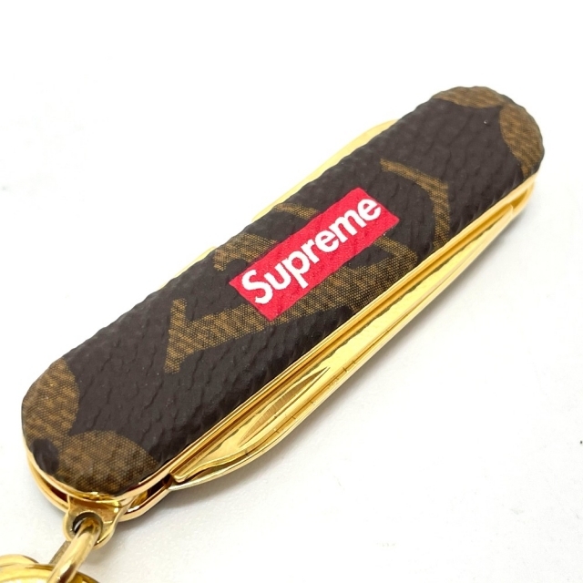 ルイヴィトン supreme シュプリームモノグラム ポケットナイフ キーリング