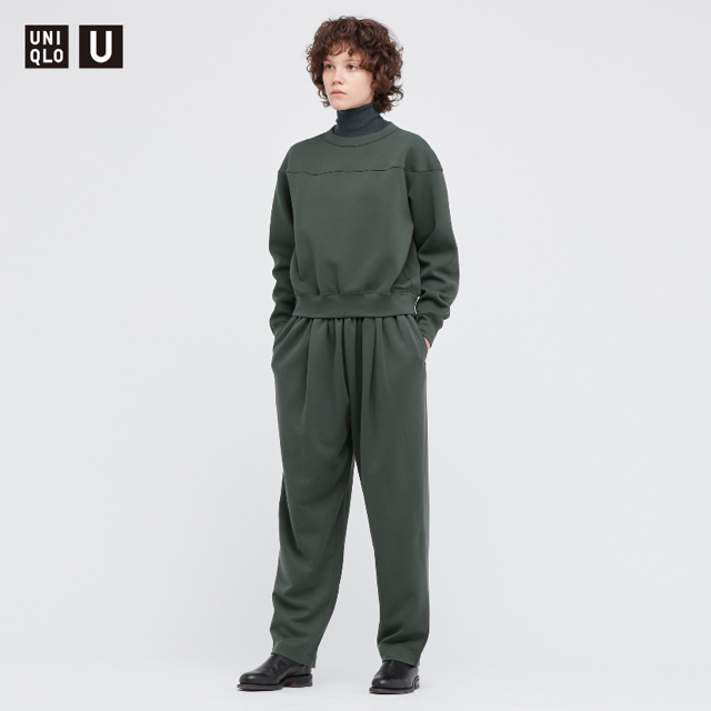 【送料無料】新品タグ付 ユニクロu 21awスウェットギャザーパンツ Mサイズ
