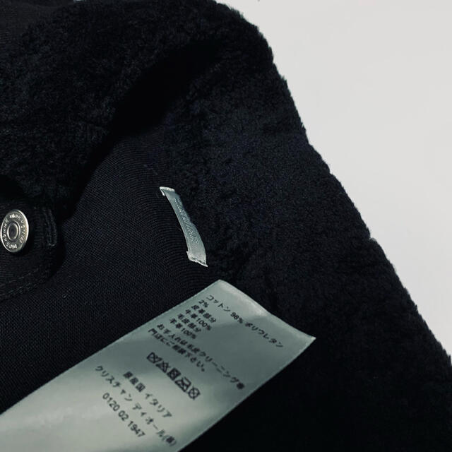 DIOR HOMME(ディオールオム)のディオールオム　ボア　デニムジャケット Gジャン　ムートン　毛皮　46 メンズのジャケット/アウター(Gジャン/デニムジャケット)の商品写真