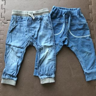 エイチアンドエイチ(H&H)のh&m デニムパンツ風 2点セット(パンツ/スパッツ)