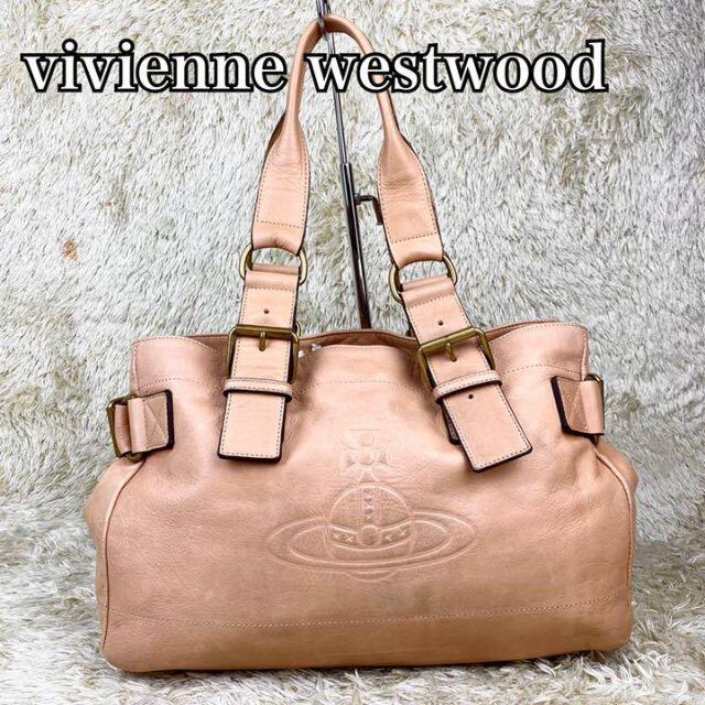 VivienneWestwood 型押しレザーバッグ-