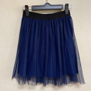 マザウェイズ(motherways)の【150】マザウェイズ＊チュールプリーツスカート(スカート)