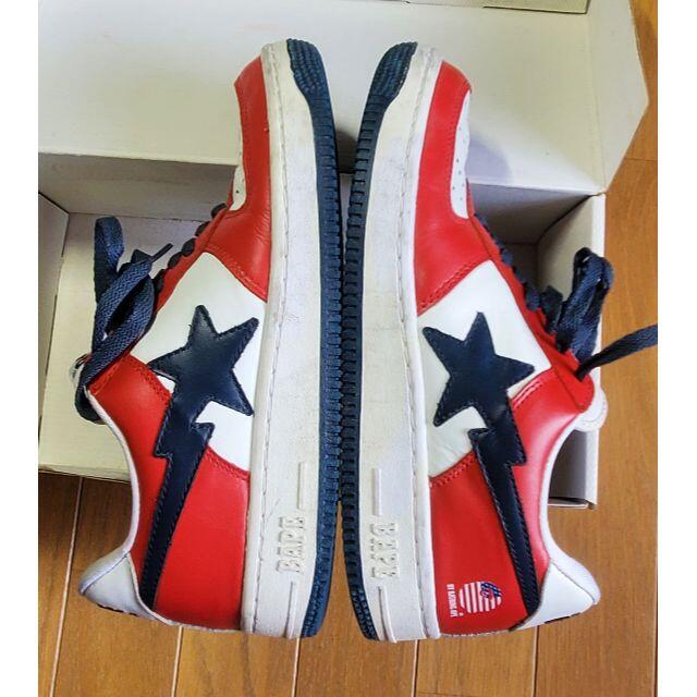 【希少カラー】【アーカイブ】Bapesta Red/Navy 5