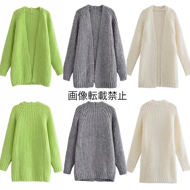 ZARA(ザラ)の🌰9月新作🌾5924◆3color ニット カーディガン レディースのトップス(カーディガン)の商品写真