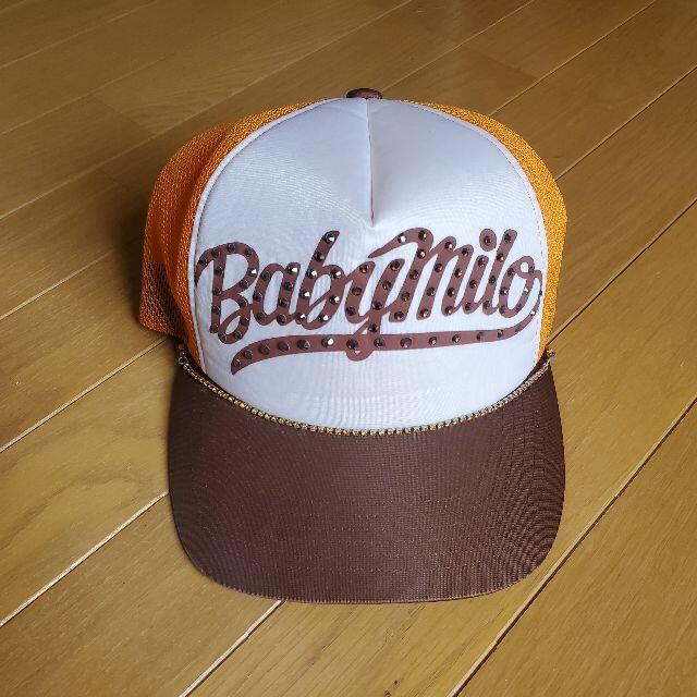 A BATHING APE(アベイシングエイプ)の【セット】Ape Cap Babymilo グレー / オレンジ ラインストーン メンズの帽子(キャップ)の商品写真