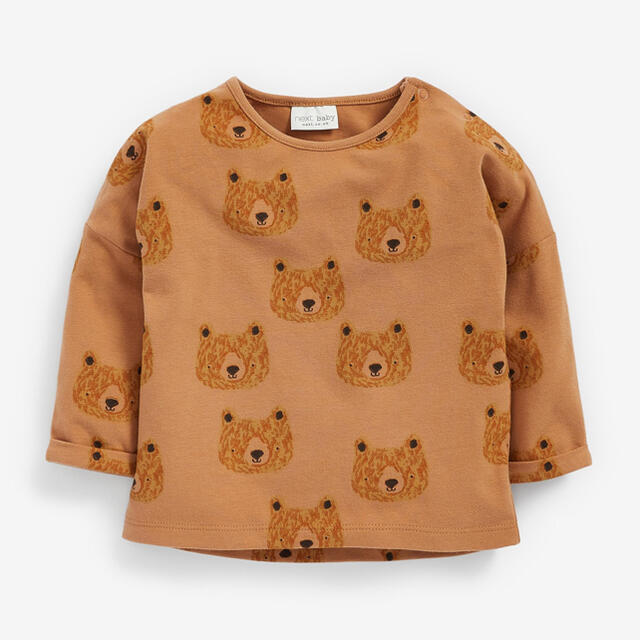 NEXT(ネクスト)の【新品】ブルー Woodland Animal 長袖トップス3枚組（ベビー） キッズ/ベビー/マタニティのベビー服(~85cm)(シャツ/カットソー)の商品写真