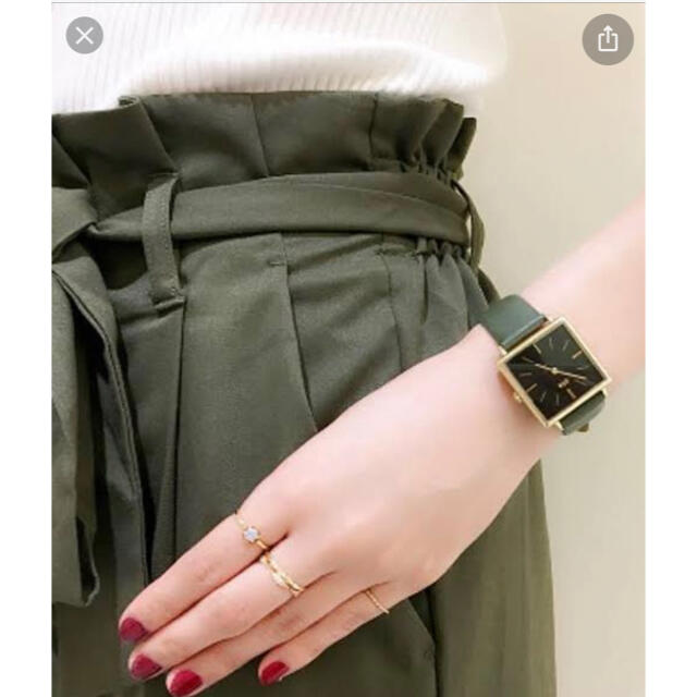 ete(エテ)のete ボーイフレンドウォッチ　スクエア レディースのファッション小物(腕時計)の商品写真
