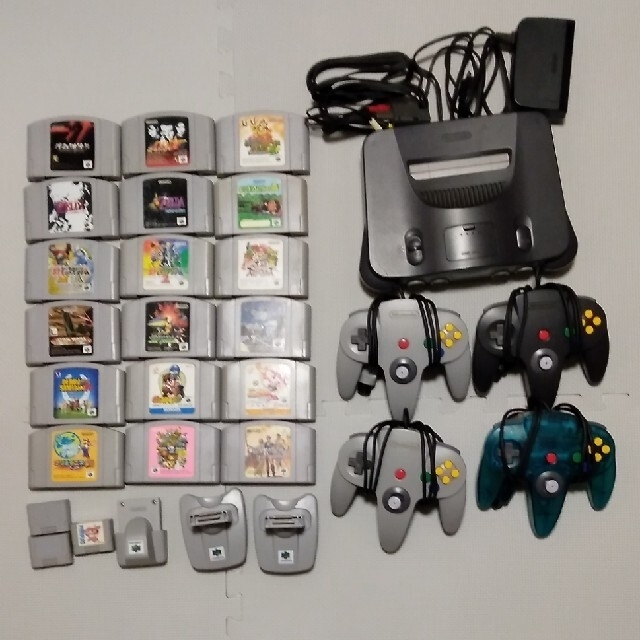 NINTENDO 64 - ニンテンドー64 本体(拡張パック)+ソフト17本セット