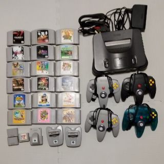 NINTENDO 64 - ニンテンドー64 本体(拡張パック)+ソフト17本セット